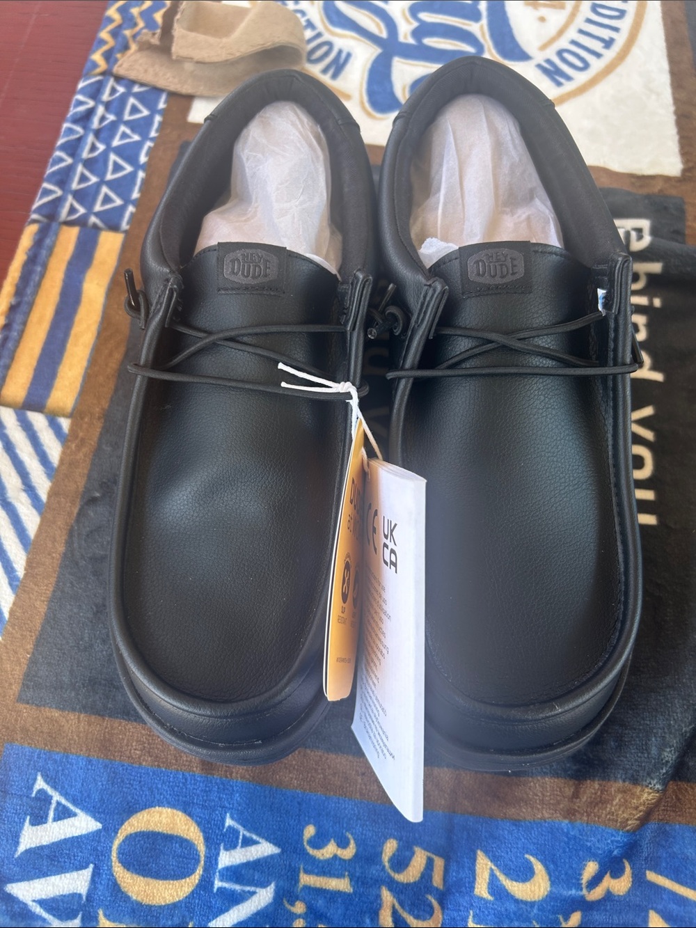 Hey Dude Men's Black Casual Slip-On Loafers